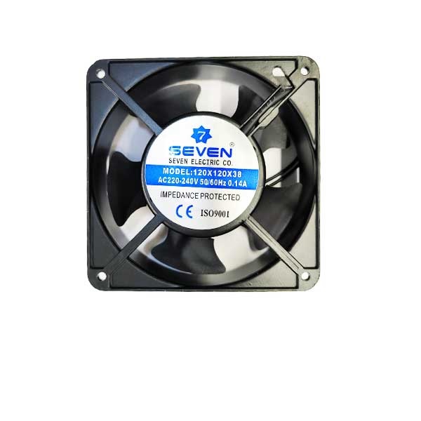 فن فلزی سایز 12x12 بلبرینگی 220 ولت