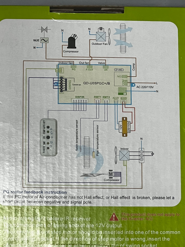 برد کولر گازی QUNDA مدل QD-U05PGC